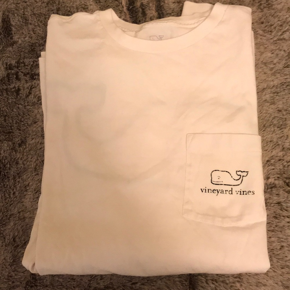 White long sleeve Vineyard Vines shirt